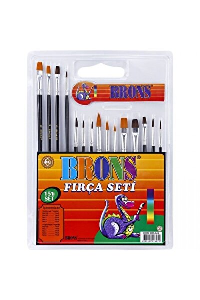 Brons مجموعة فرش مكونة من 15 قطعة - Br-249