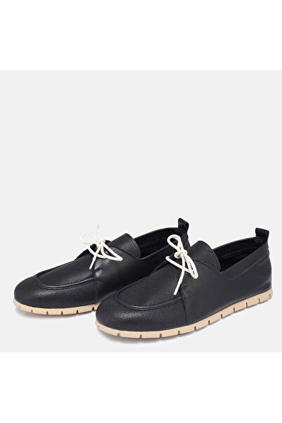 37Numara BÜYÜK NUMARA KADIN HAKİKİ DERİ DÜZ AYAKKABI 41-42-43-44-SİYAH DERİ