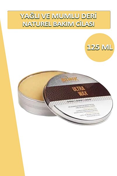 Blink Ultra Wax Yağlı Deri Cilası Naturel Renk 125 Ml