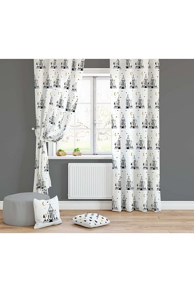 Lolla Evmila Children's Room Patterned Background Curtain