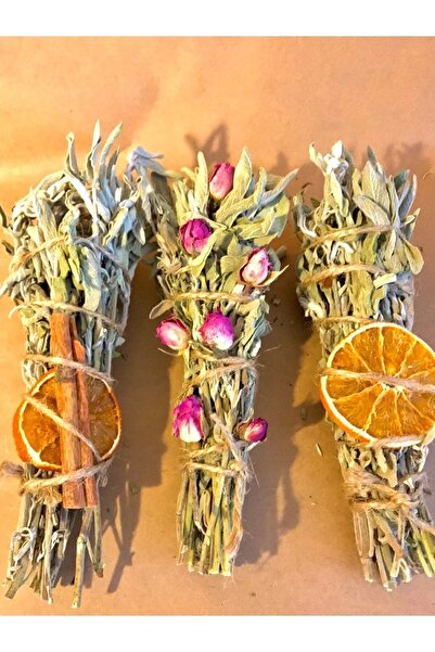 Genel Markalar 3’lü Aşk, Bereket, Arınma Tütsüsü Adaçayı Tütsü Seti Tarçın Po...