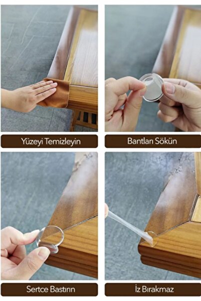 WAPPA 1 Adet Bebek Çocuk Masa Kenar Köşe Koruyucu 1 Adet