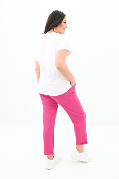 Koza Butik Γυναικείο Σετ μπλουζάκι με στάμπα για κορίτσια Plus Size 3800-23