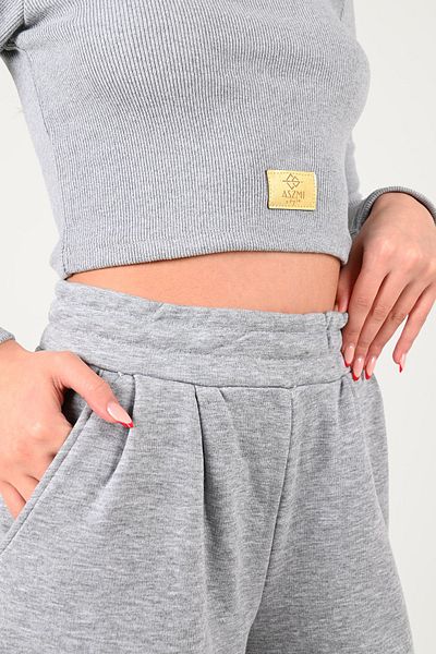 Koza Butik Γυναικείο κοστούμι καμιζόλ με φαρδύ πόδι 3885-24