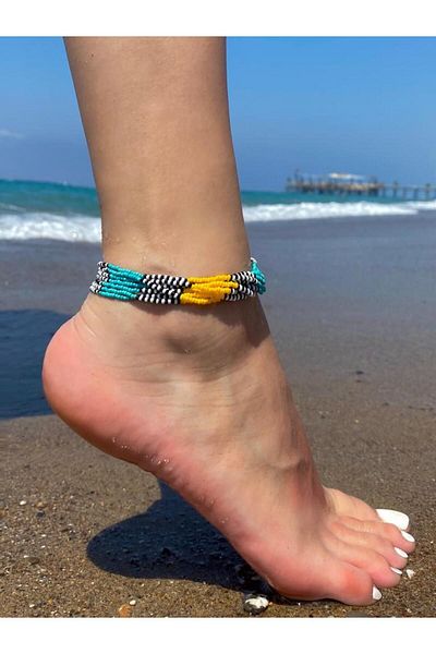 Beykan 7-Piece Design Concise Anklet
