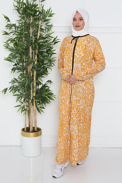 Kutay Collection Women's Hijab Summer Prayer Dress with Zipper, Anti-Sweat Prayer Clothing, Flowy Ferace