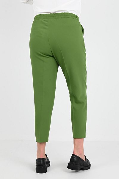 Koza Butik Pantaloni de damă din țesătură cu dungi de mărime mare 6228-24