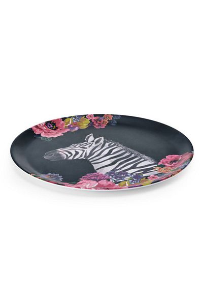 MIKASA Zebra Patterned Melamine Tray 36cm