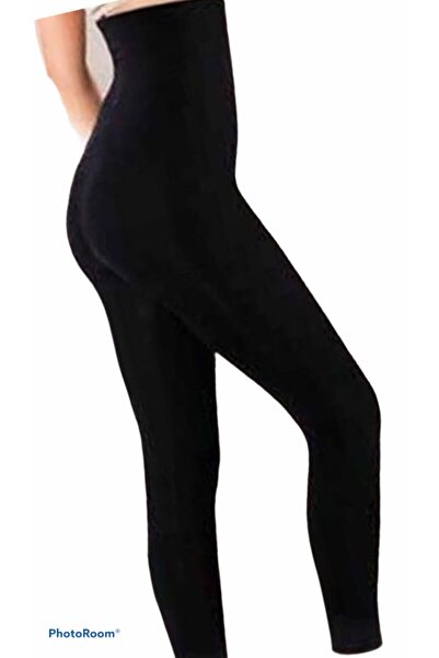 Momslab Crni Visok struk korzet leggins - ženski