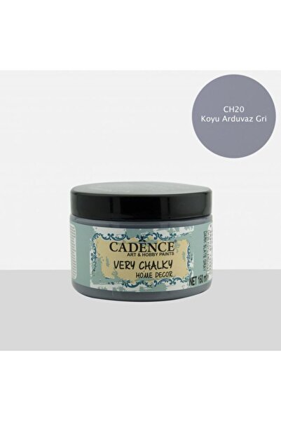 Cadence Very Chalky Home Decor Mobilya Boyası 150 ml. 20 Koyu Arduvaz Gri