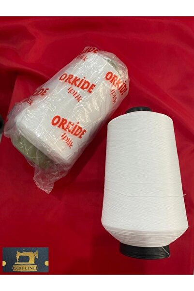 Simline Overlok Ipi Muzip Beyaz Sanayi Tip Overlok Ipi Adet (YÜKSEK KALİTE 1....