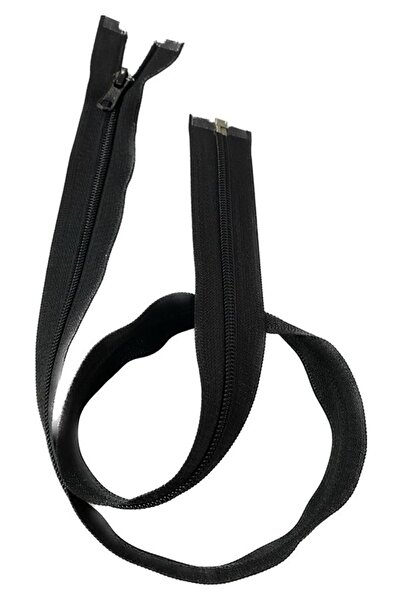 Simline Пластмасов цип с зъбци, черен, 80 см (висококачествен продукт от първ...