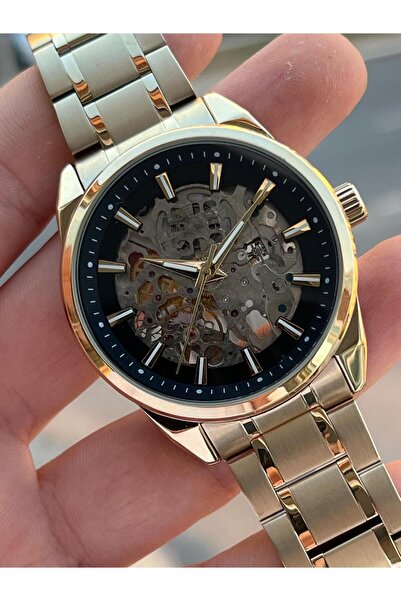 FERRO 3 Atm Waterproof Automatic Mechanism Men's Wristwatch - 2 Years Warranty, Steel Band Efb.40106.B2