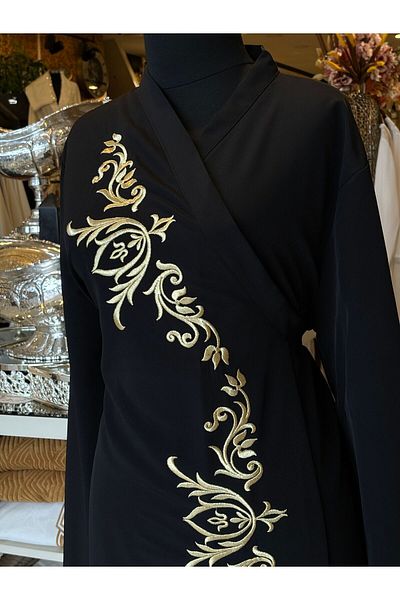 Antepiş Home Gold Color Glitter Embroidered Prayer Dress