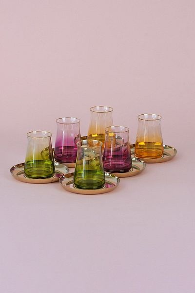 Glore Gold Gilded Tarabya Assortment Tea Set