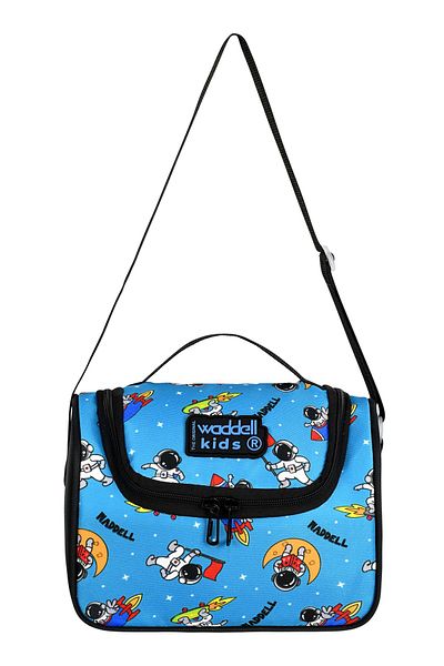 Niss Store Cutie termică pentru prânz cu model spațial Waddell Black Astronaut cu licență RoyalGlow