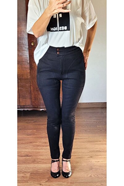 RE DESIGN Fitilli Tayt Pantolon