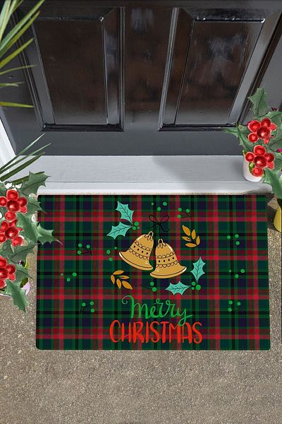 Chilai Home PVC Door Bell Decorative Interior and Exterior Doorway Mats PVC Base