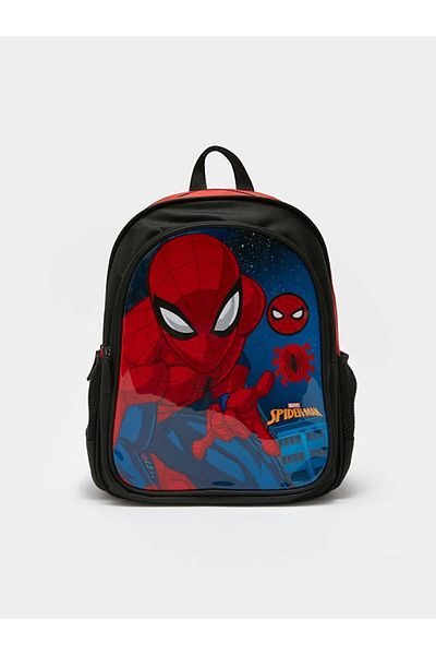 LC Waikiki ACCESORII LCW Geantă de școală pentru băieți cu imprimeu Spiderman mixt