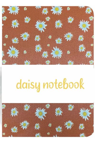 Liz Σημειωματάριο με μοτίβο Daisy Σχολικό Σημειωματάριο A5 120 Φύλλων Ριγέ