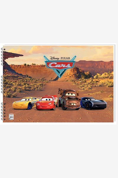 Andofis Caiet de pictură cu spirală Cars 35x50 15 coli