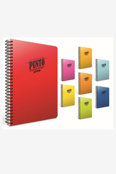 Gıpta Punto Spiral Plastic Cover Notebook A4 60 coli cu rigle 4 buc