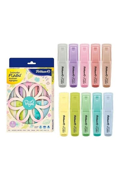 Pelikan Pastel Highlighter 10-Piece Marking Pen Set