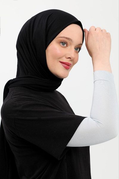 ihvanonline Λευκό Lycra απλό χτενισμένο βαμβακερό μανίκι προσευχής χωρίς ραφή