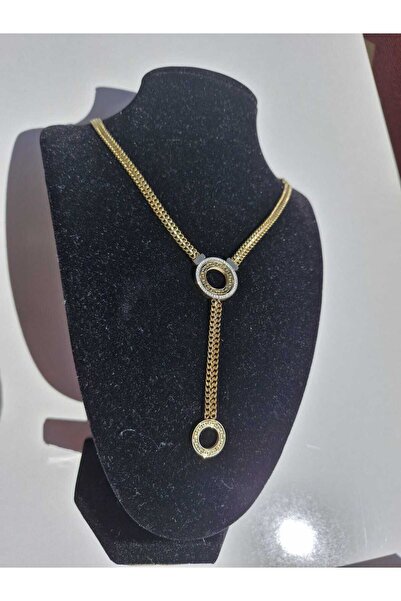 FOR YOU TAKI by Ezgi قلادة نسائية أنيقة بسلسلة فولاذية / قلادة مضادة للتشوه ومضادة للحساسية
