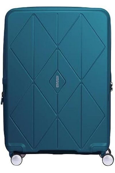 American Tourister Argyle Hard Small Size Carry-on Cabin Luggage, TSA Lock,55 cm/22 Inch,Teal Color