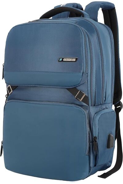 American Tourister حقيبة ظهر سيجنو 2.0 للكمبيوتر المحمول مقاس 15.6 بوصة، سعة ...