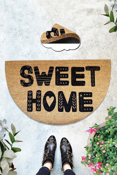 Chilai Home Coco Nueve 45x75 Cm Natural Koko Bristle Mat, India Natural Door Mat