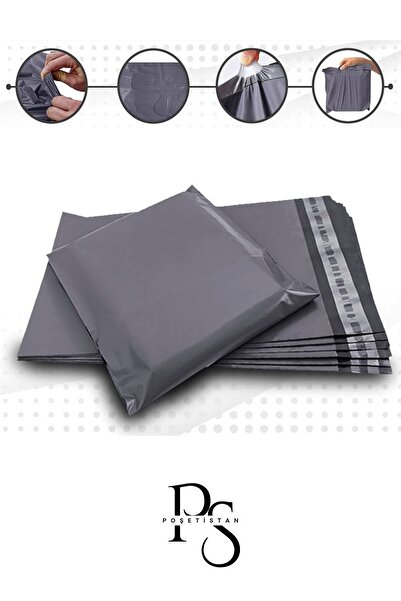 POŞETİSTAN Cepli Kargo Poşeti 100 Adet 30 Cm X 37,5 Cm X 5 Cm