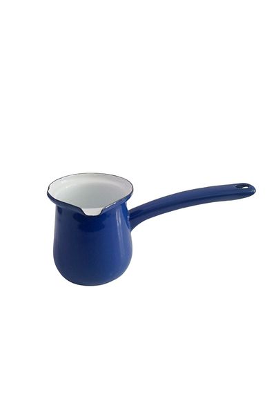 AHİR TİCARET Nostalgia Ebru Metal Enamel Coffee Pot - No:6