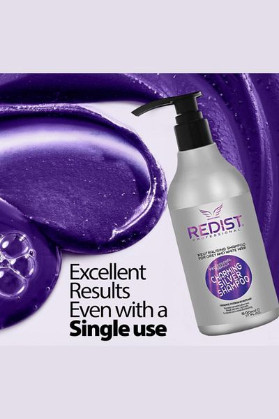 Redist Silver Shampoo – Effective Treatment Against Yellow Reflections (500 ml)