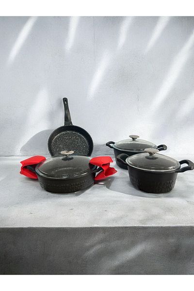 Cem 7 Piece Cast Pot Set