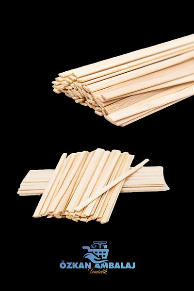 Özkan Ambalaj Temizlik Wooden Bamboo Tea Mixer 500 Pieces 1 Pack