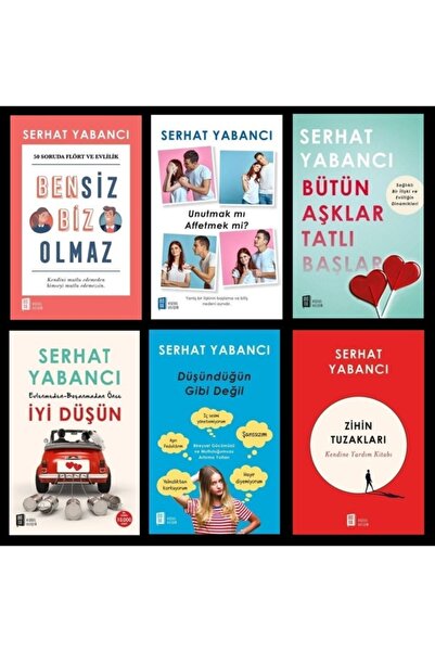 Mona Yayınları Serhat Yabancı 6'lı Kitap Full Set