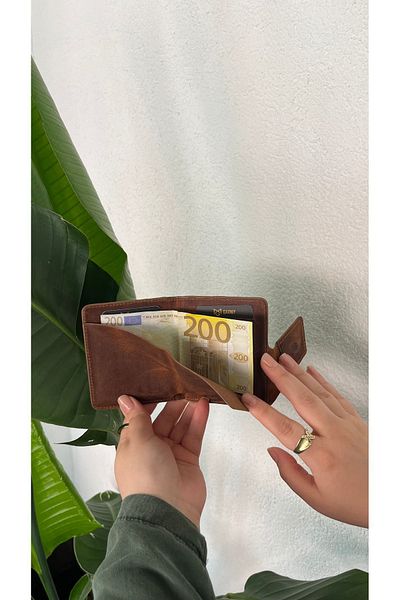 Garniy Σετ πορτοφολιού και θήκης κάρτας 1706 Model από γνήσιο δέρμα