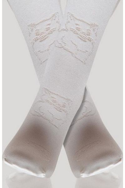 Daymod Baby Cream Tabby Patterned Pantyhose