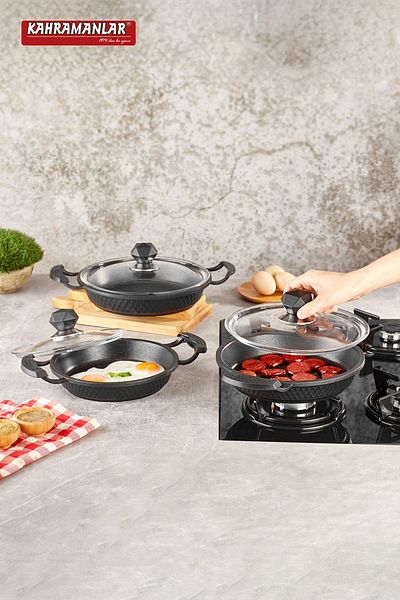 Kahramanlar Motto 3-Piece Pan Set (18-20-22cm)