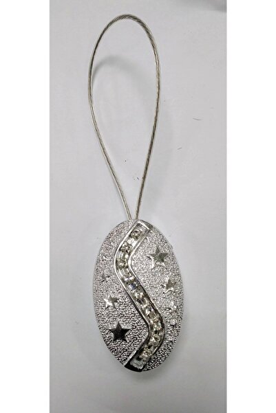 Emsal Cataramă pentru perdea ovală din piatră magnetică argintie - zăvor (5 b...