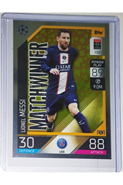 Topps ليونيل ميسي - يستخدم MATCHWINNER