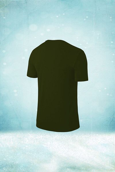 POSEIDON STORM Мъжка тениска с къс ръкав, цвят каки, Dri-fit, размер S-3xl