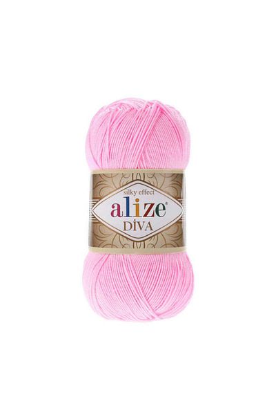Alize Diva Mercerized 5 τεμάχια ροζ καλοκαιρινό μπικίνι μπουστάκι - πλεξούδα νήμα 892
