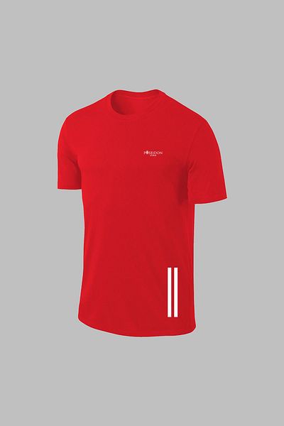 POSEIDON STORM Червена мъжка спортна тениска Dri-Fit - ежедневна, удобна, S-3XL