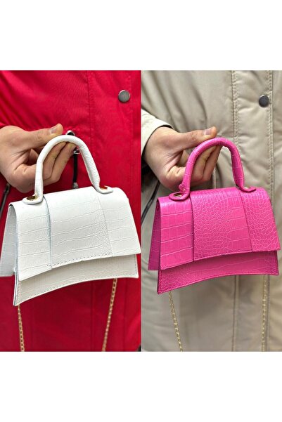 ESTUTE Kadın El ve Omuz Çantası Miny City 2 li Paket B38