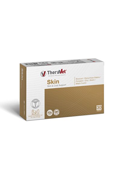Others Theravet Skin Tüy ve Deri Sağlığı (30 Tablet) Kediler & Köpekler için.
