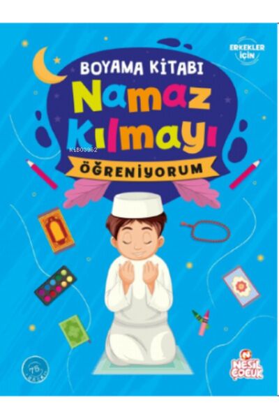 Genel Markalar Namaz Kılmayı Öğreniyorum (Erkek) - Boyama Kitabı