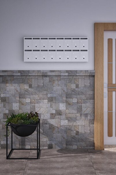 rafineritasarım Posta Kutusu Kilitli Sistem Beyaz